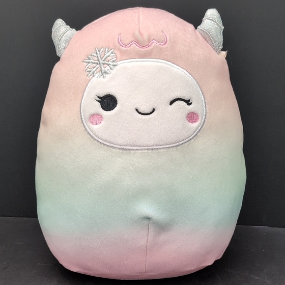 Squishmallows Other - Squishmallows Yara The Yeti Pastel Rainbow Plush Toy.
